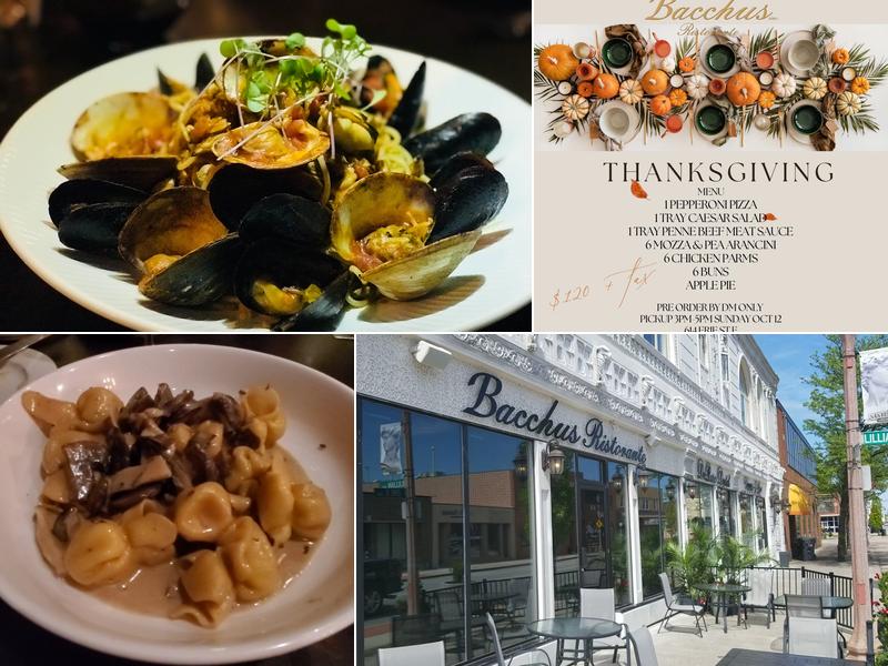 Bacchus Ristorante Menu