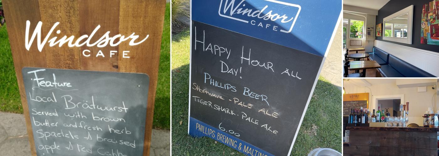 The Windsor Cafe Menu