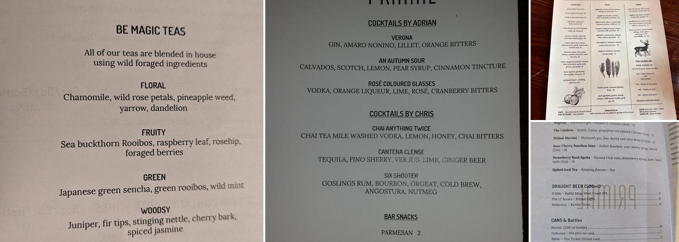 Primal Menu