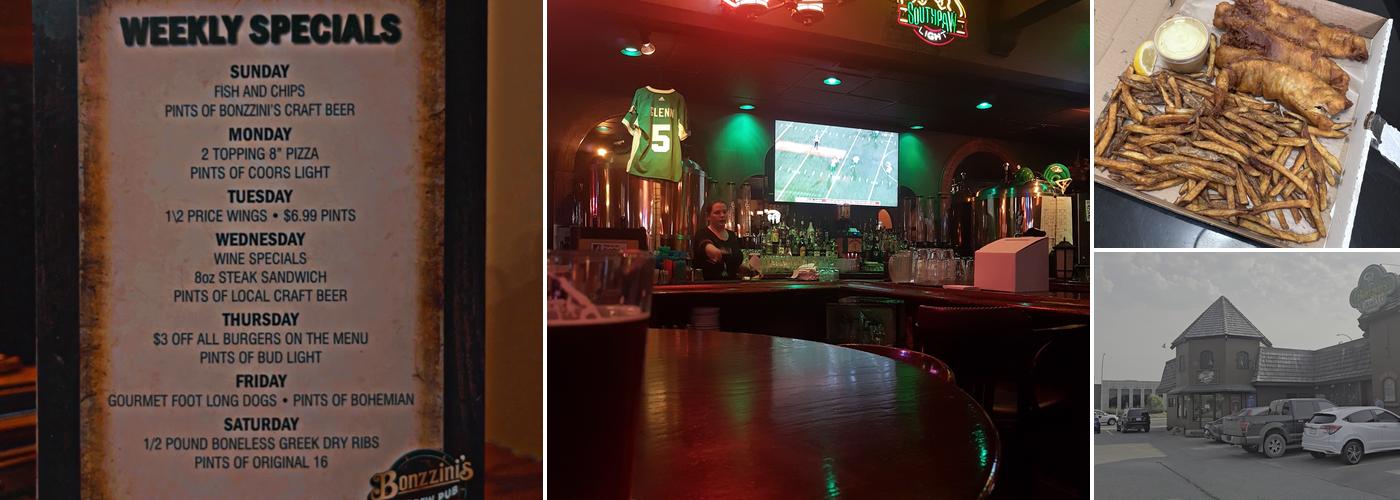 Bonzzini's Brew Pub Menu