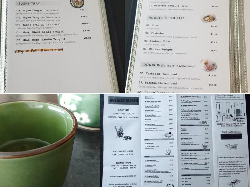 INGKO SUSHI Menu