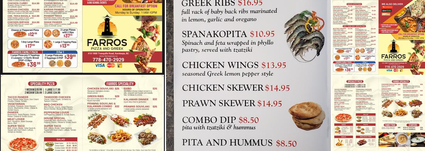 Farros Menu