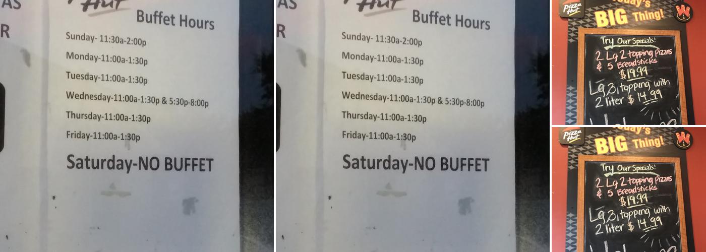 Pizza Hut Menu