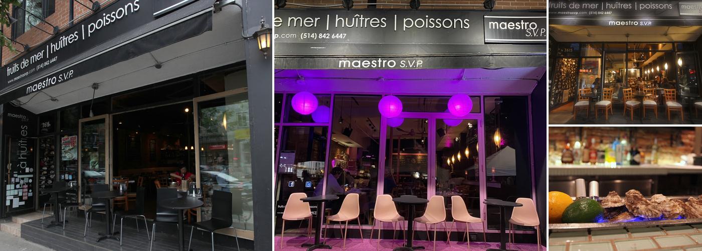 Restaurant oyster bar Montreal MAESTRO SVP