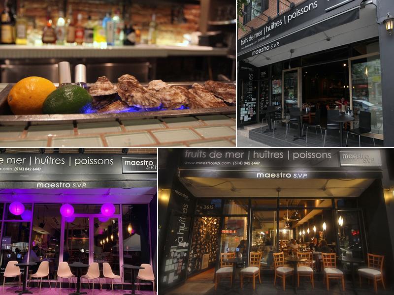 Restaurant oyster bar Montreal MAESTRO SVP