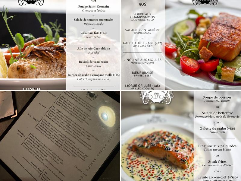 Chez Delmo Menu