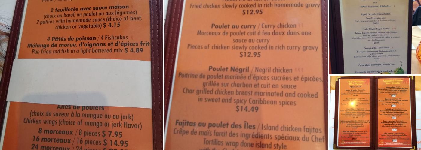Mango Bay Menu