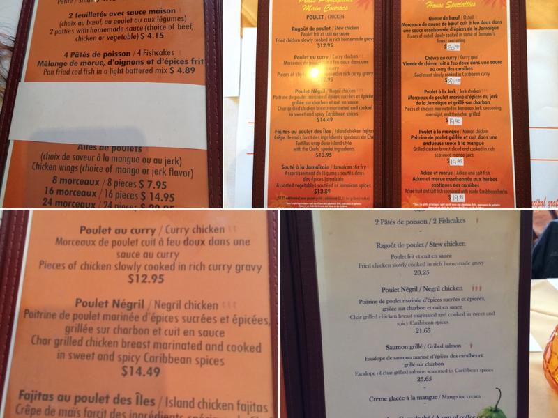 Mango Bay Menu