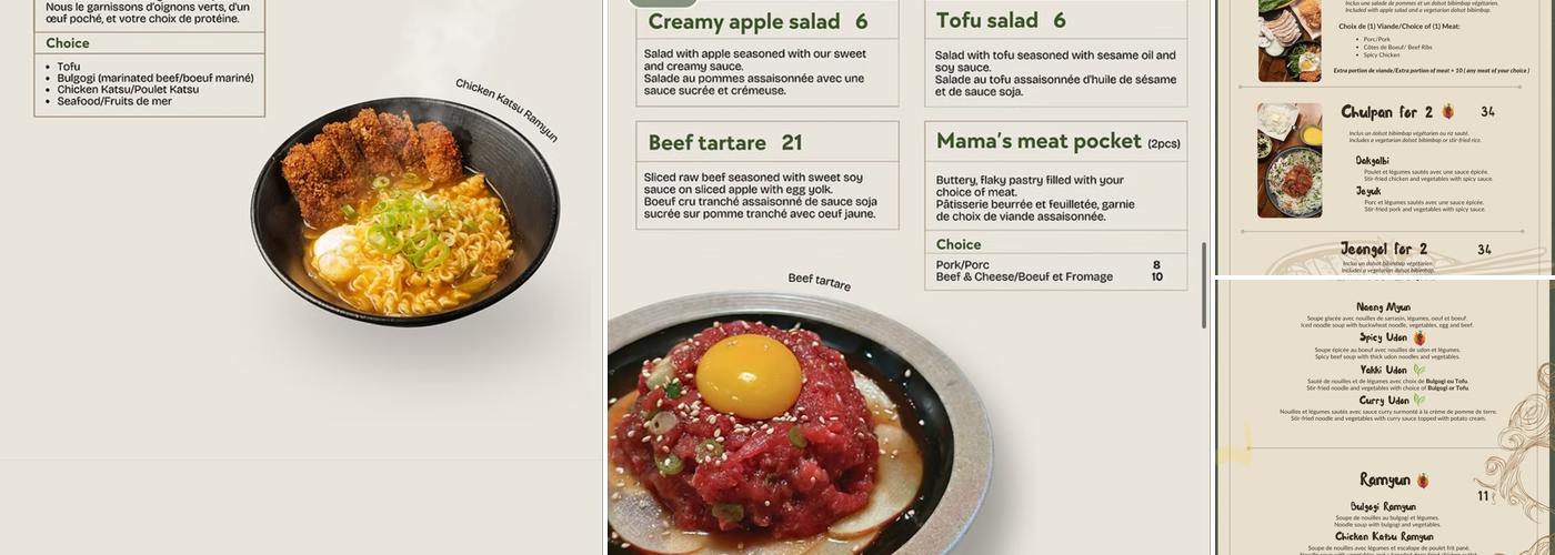 Sam Cha Menu