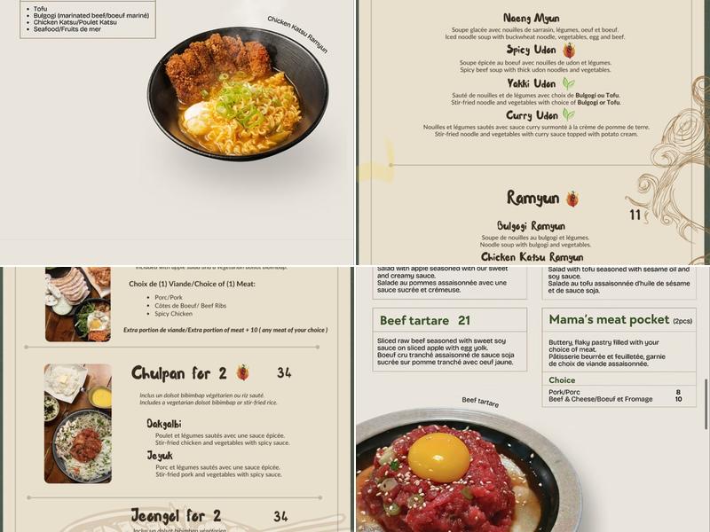 Sam Cha Menu