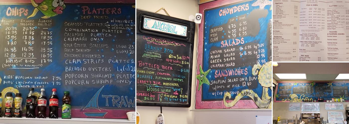 Trawler's Seafood Kitchen Menu