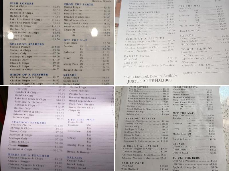 Queenston Fish & Chips Menu