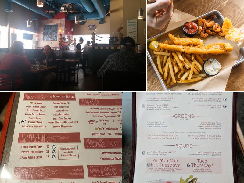 Joey’s Seafood Restaurants - Regent Menu
