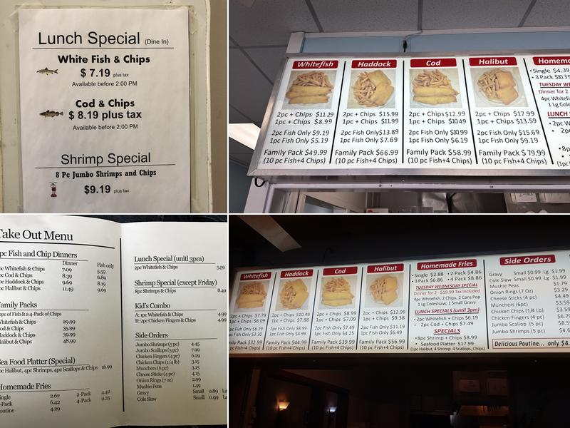 Fish Hut Menu