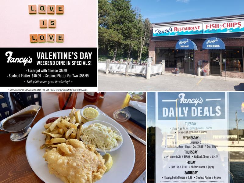 Fancy's Fish and Chips Seafood Restaurant Menu