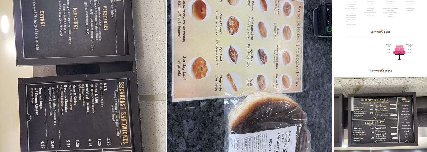 Nova Era Bakery Menu