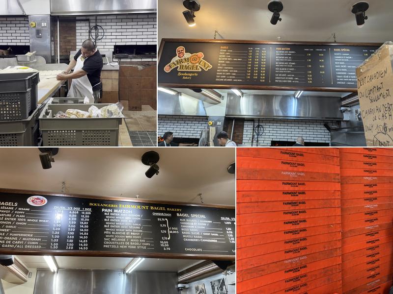 Fairmount Bagel Menu