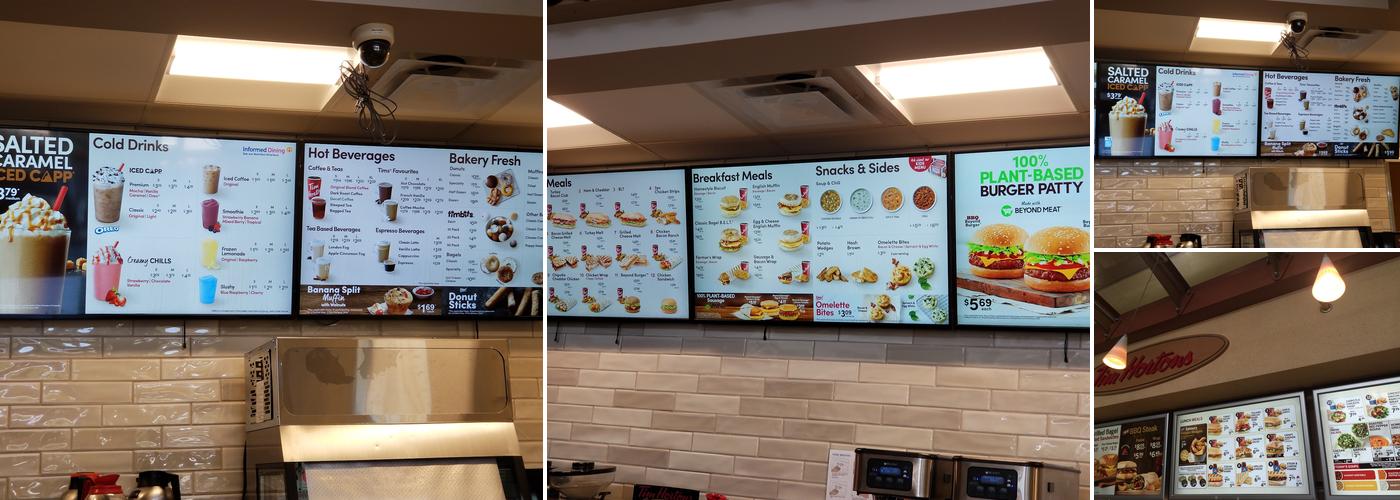 Tim Hortons Menu