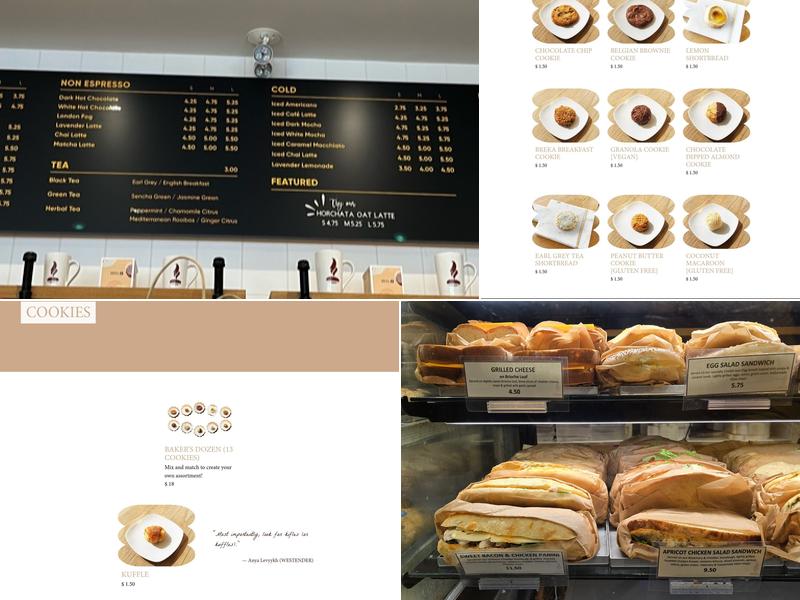 Breka Bakery & Cafe - Fraser Menu