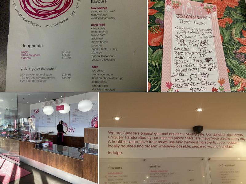 Jelly Modern Doughnuts Menu