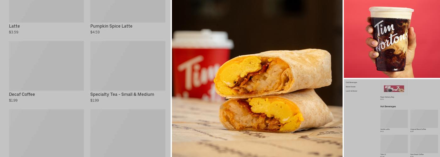 Tim Hortons Menu