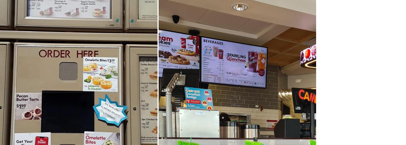 Tim Hortons Menu