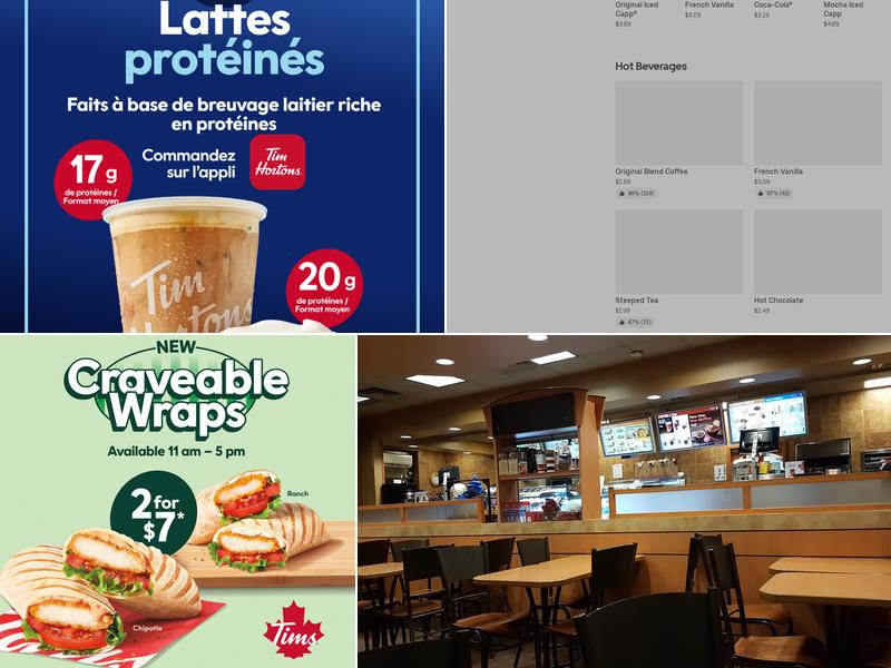 Tim Hortons Menu