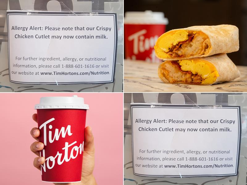 Tim Hortons Menu