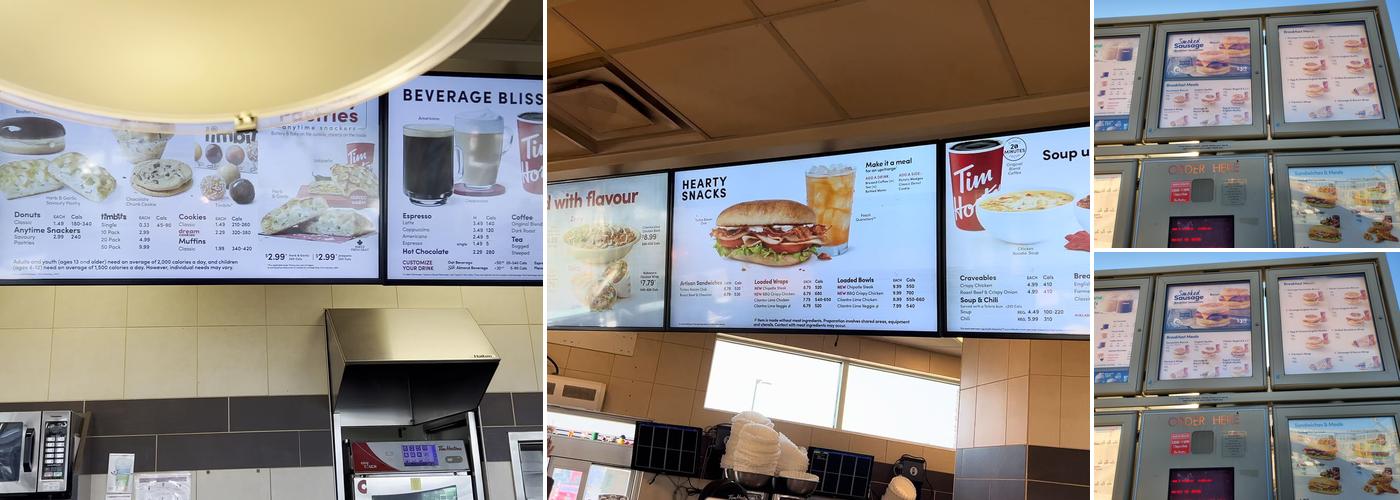 Tim Hortons Menu