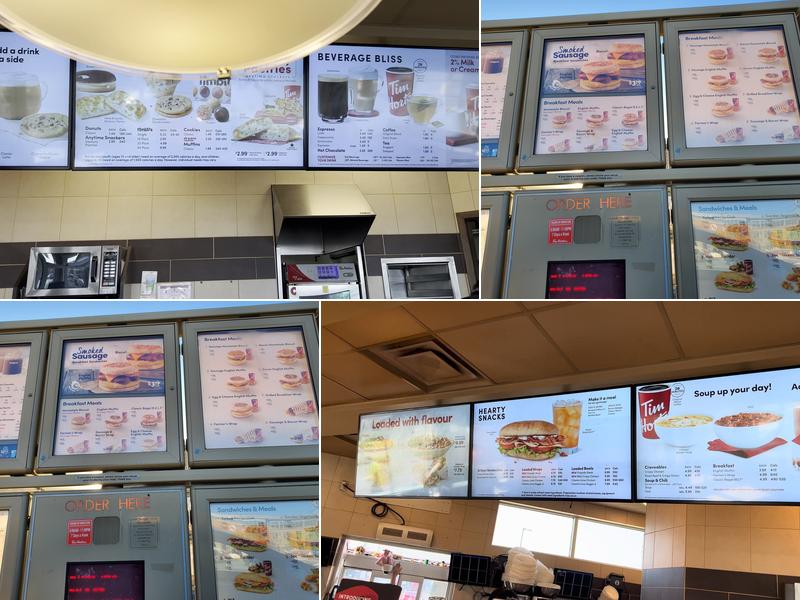 Tim Hortons Menu