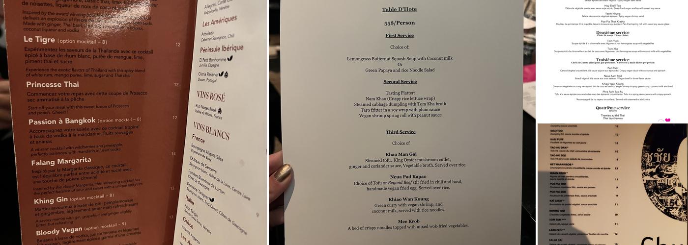 ChuChai Menu