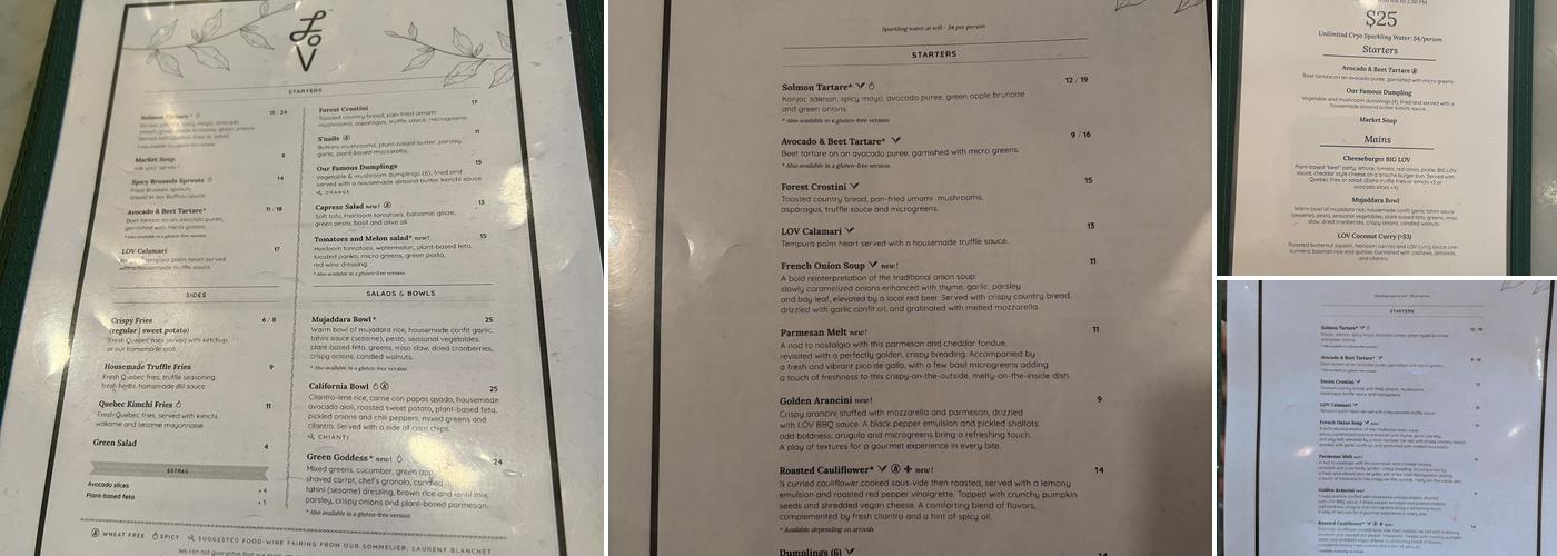 LOV Menu
