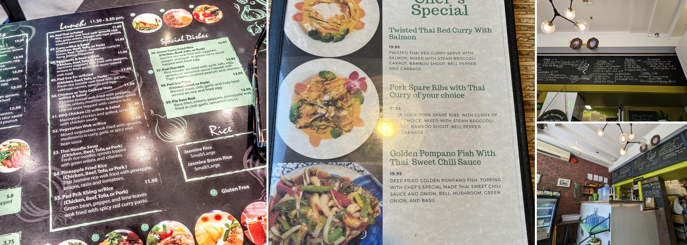 Thai Basil Restaurant Menu