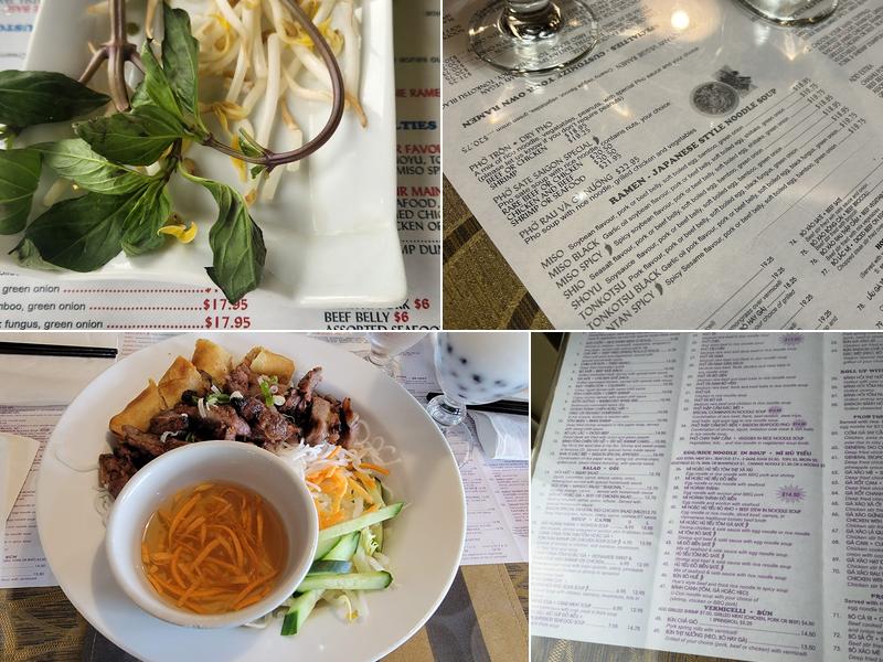 Saigon Phở Menu