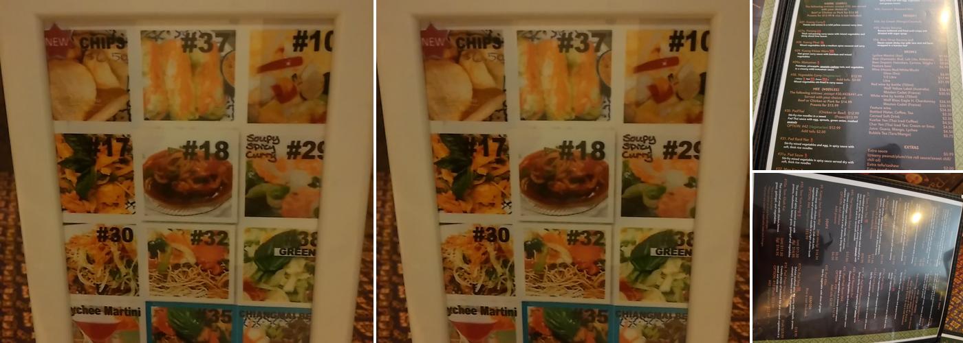 Pad Thai Menu