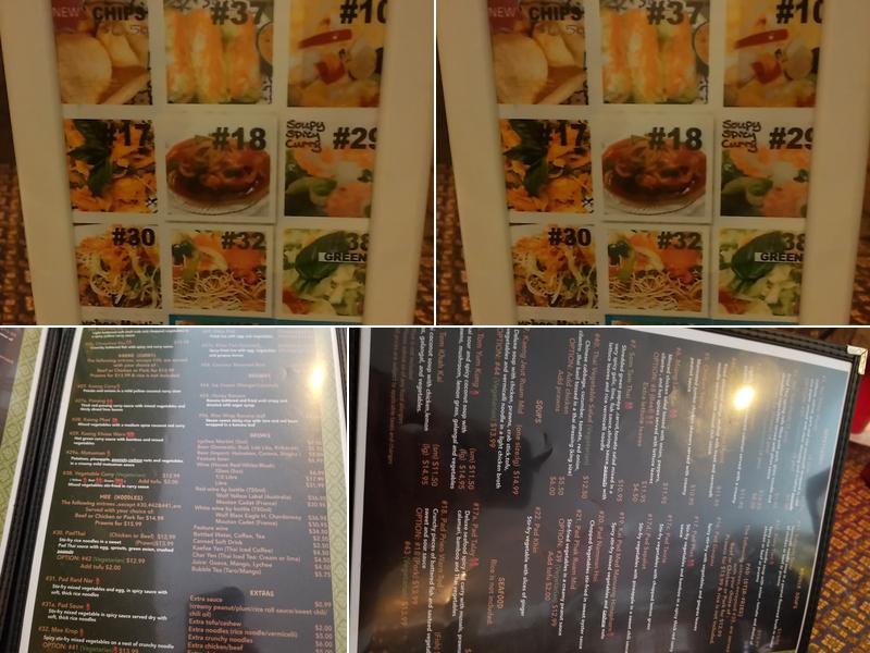 Pad Thai Menu