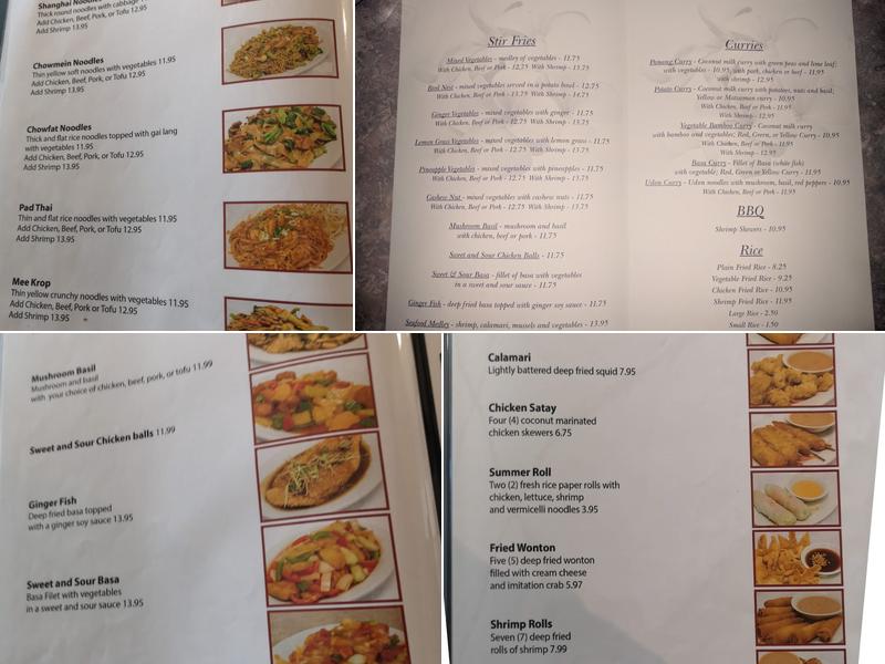 Boun's Restaurant Menu