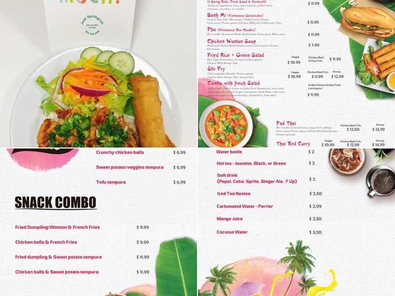 Just Spring Roll Menu