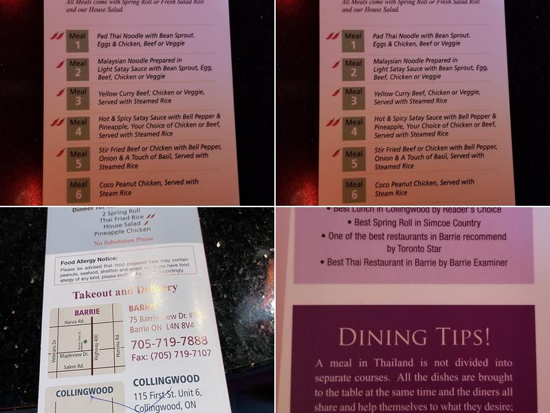 Green Mango Tree Menu