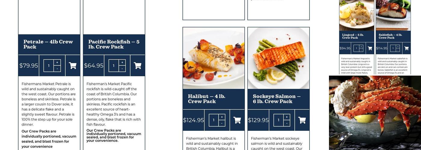 Fisherman's Market Kelowna Menu