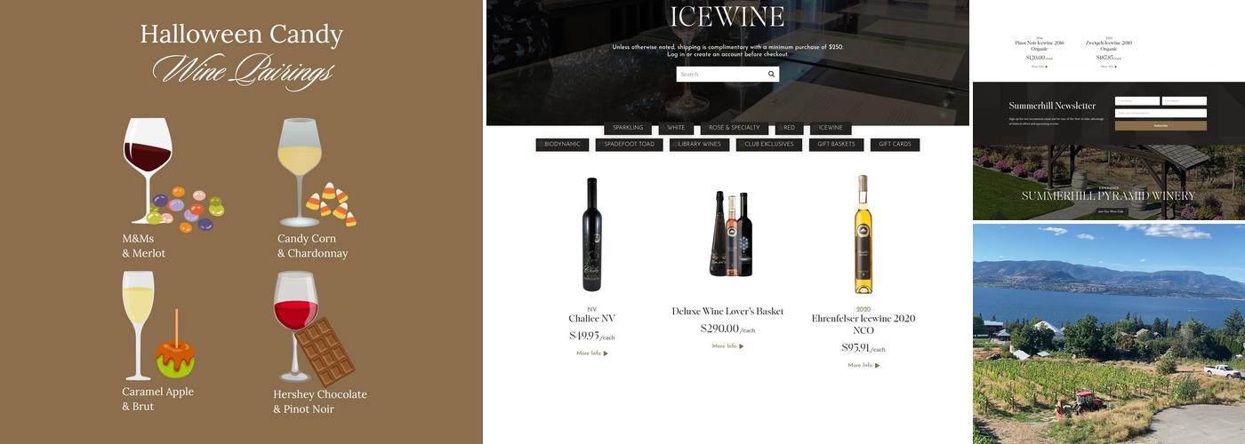 Summerhill Pyramid Winery Menu