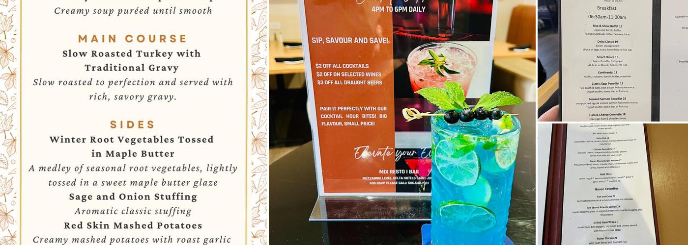 Mix Resto Bar Menu