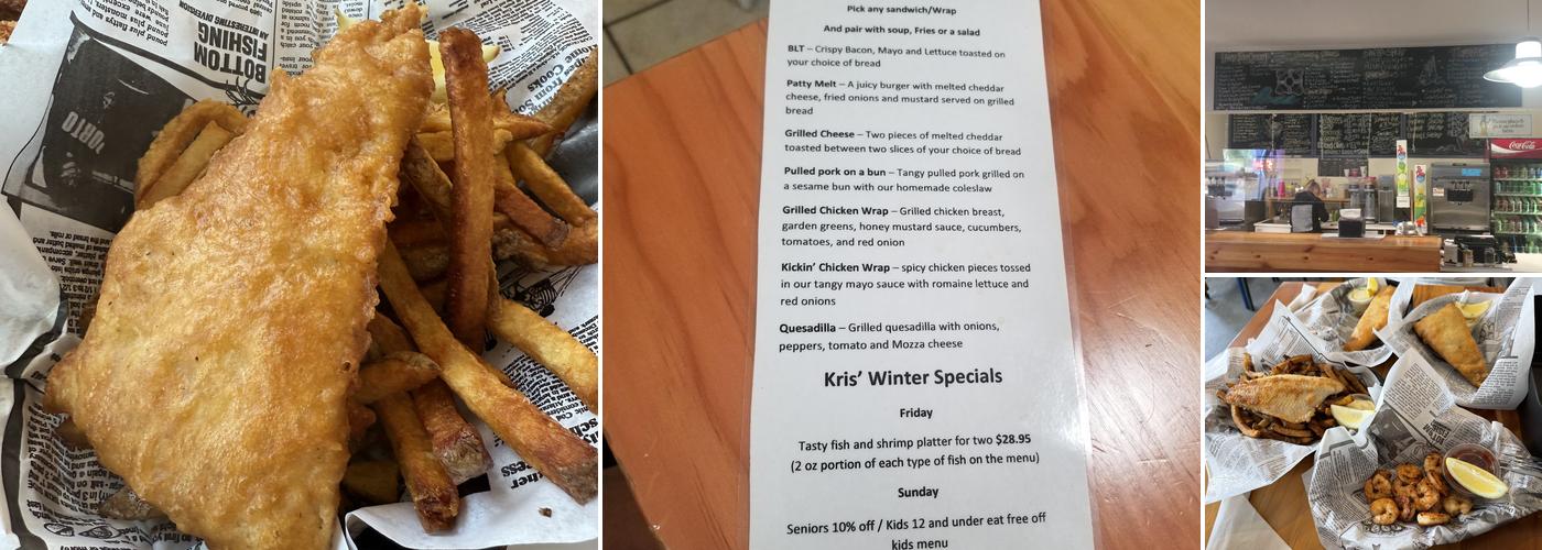 Kris' Fish & Chips Menu
