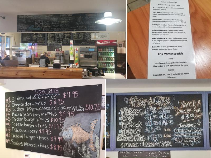 Kris' Fish & Chips Menu