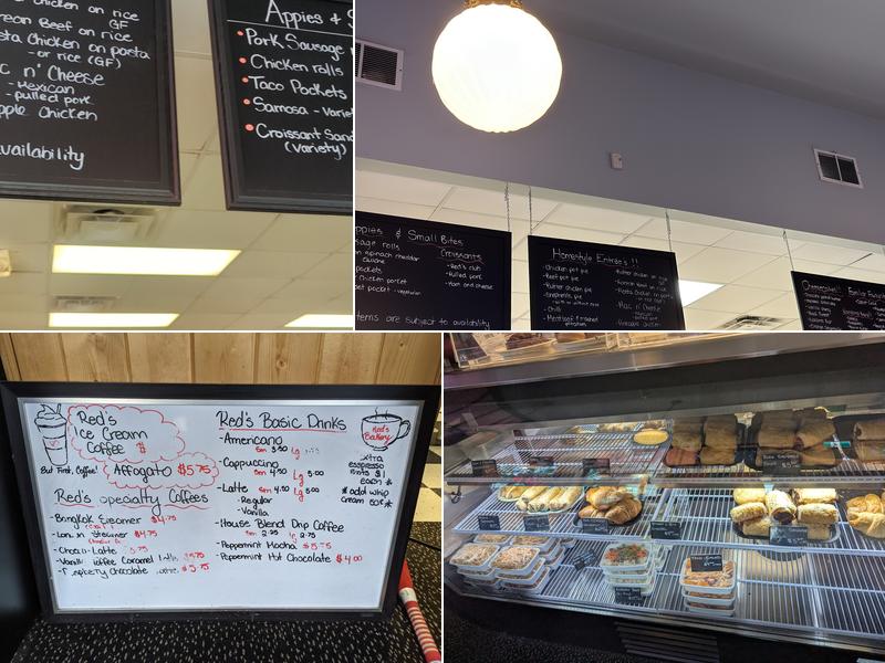 Red's Bakery Menu