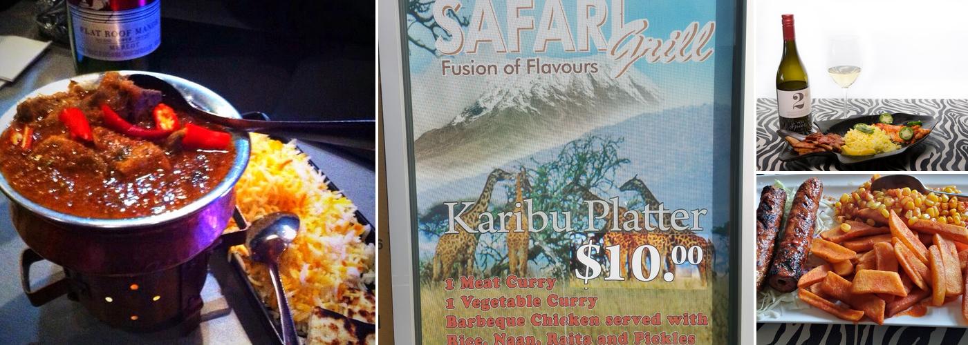 Safari Grill Menu