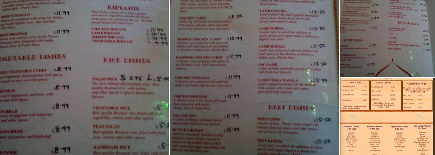 Puspa Restaurant Menu