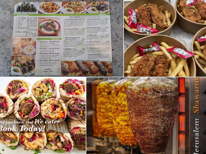 Jerusalem Shawarma Menu
