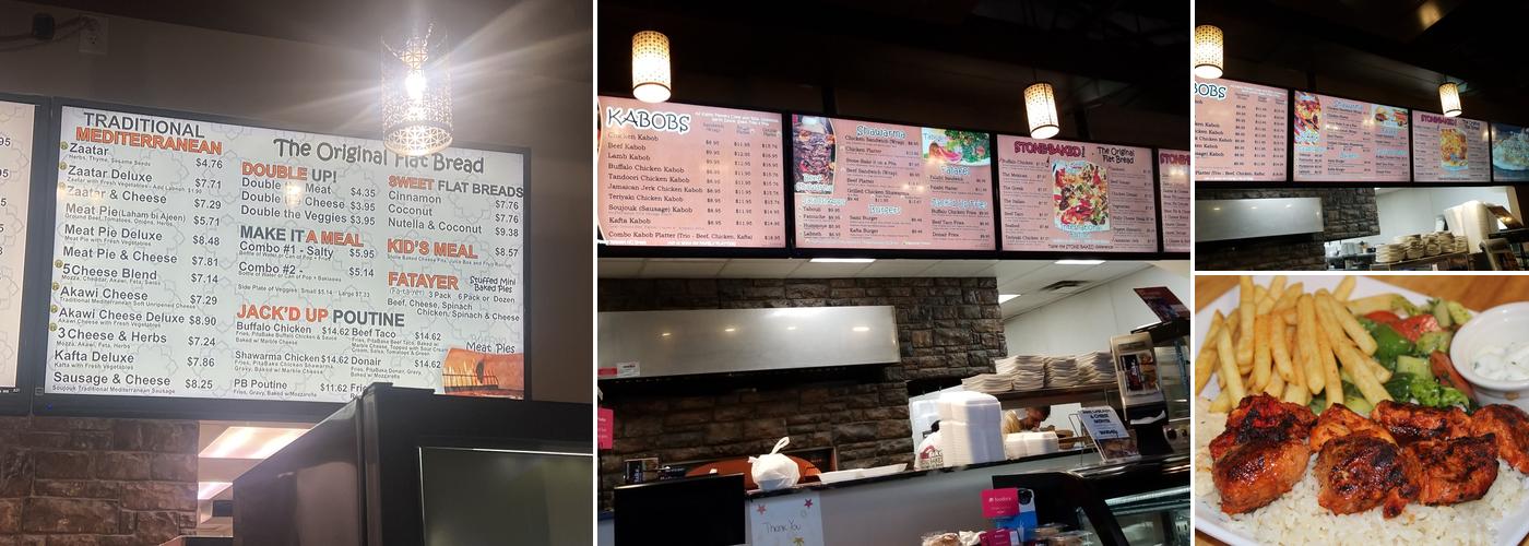 PitaBake Inc. Menu