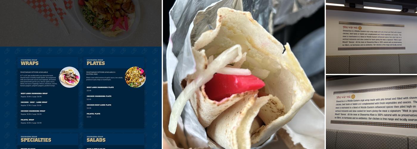 Shawarma Khan Exchange location Menu